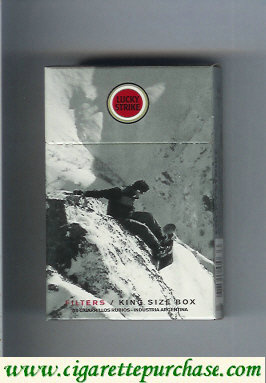 Lucky Strike Snowpacks cigarettes hard box